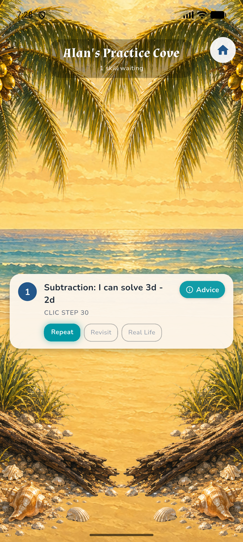 Genuine Android Practice Cove screen